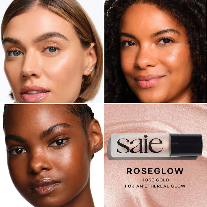 SAIE Glowy Super Gel Illuminated, Primed, Dewy Skin shade- Rose Glow 15 ml