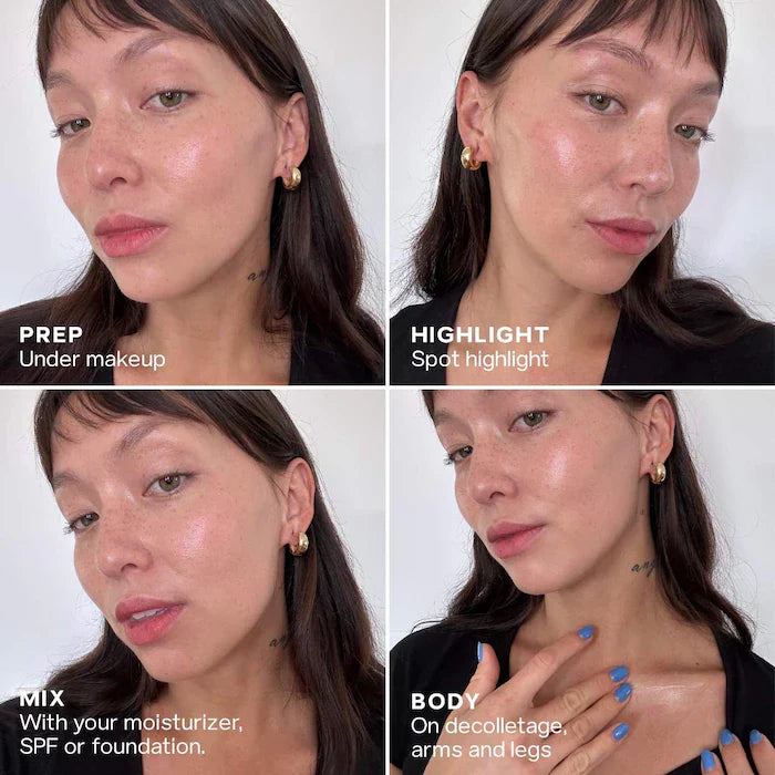SAIE Glowy Super Gel Illuminated, Primed, Dewy Skin shade- Rose Glow 15 ml