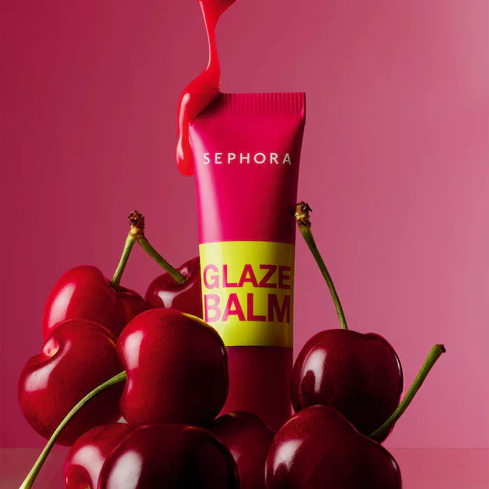 SEPHORA COLLECTION  Glaze Hydrating Lip Balm Color: 03 Cherry Punch - vibrant cherry