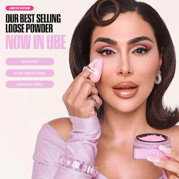 Huda Beauty Easy Bake Loose Baking and Setting Powder Ube Birthday Cake