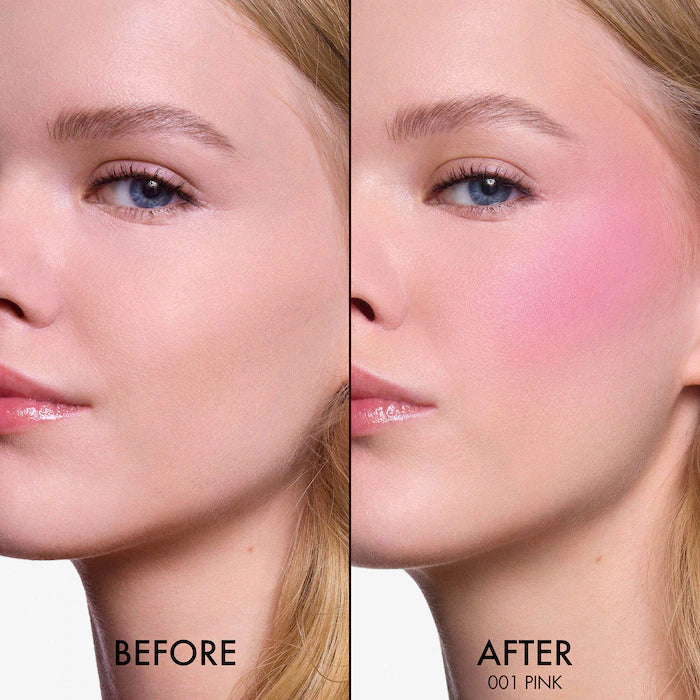 DIOR  Rosy Glow Powder Blush-Color: 001 Pink - a subtle pink