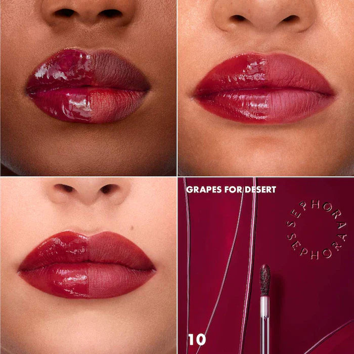 SEPHORA COLLECTION Totally Juicy Lip Tint- 10 Grapes For Dessert - bright burgundy