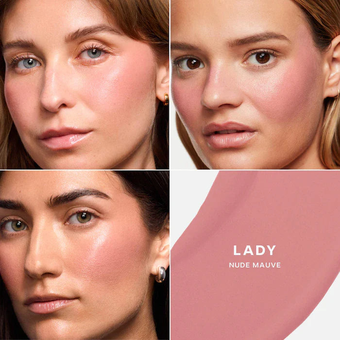 Saie  Dew Blush Liquid Cream Blush Color: Lady - Nude Mauve