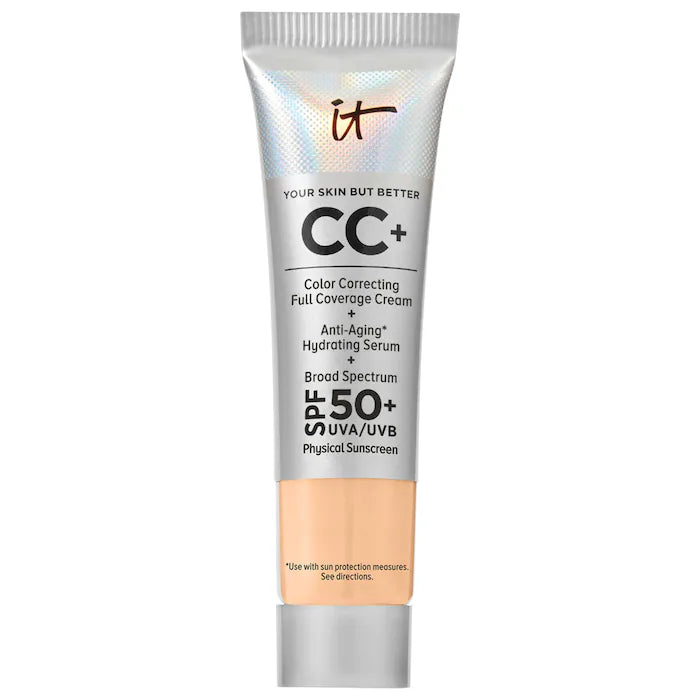IT Cosmetics  Mini CC+ Cream Full Coverage Color Correcting Foundation with SPF 50+-LIGHT MEDIUM WARM