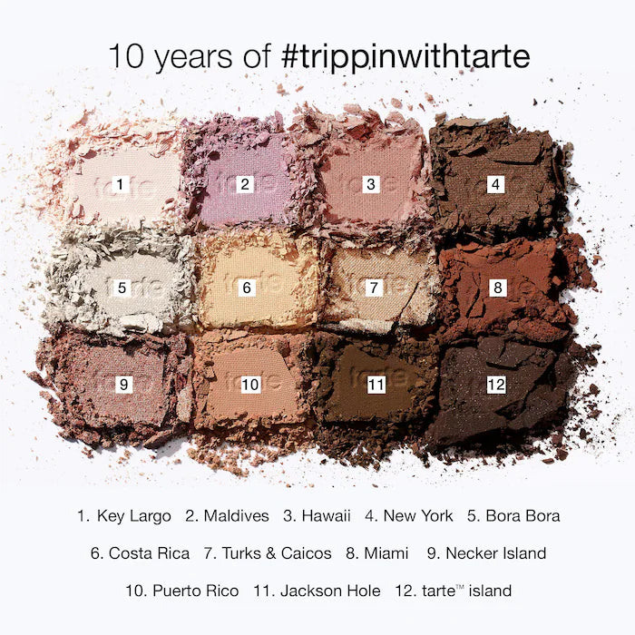 tarte  #trippinwithtarte Amazonian clay eyeshadow palette