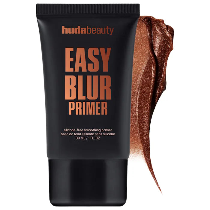 HUDA BEAUTY  Easy Blur Silicone-Free Smoothing & Pore-Minimizing Primer-Color: Bronze Fudge - Bronze Tint 10 mL-mini size