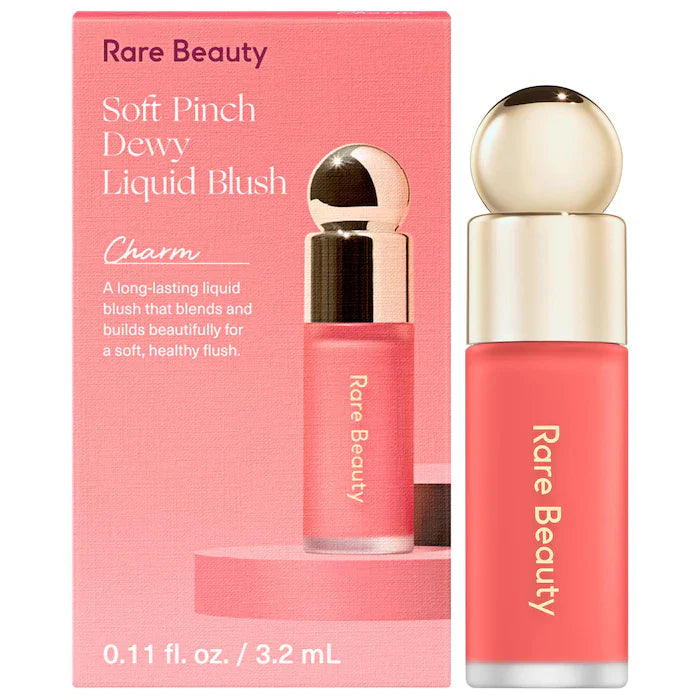 Rare Beauty by Selena Gomez  Mini Soft Pinch Liquid Blush Color: Charm - coral pink