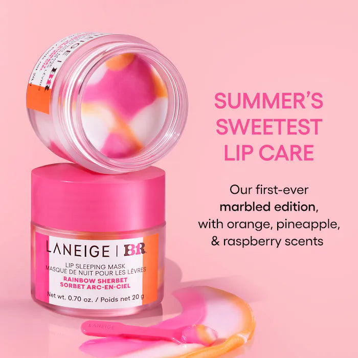 LANEIGE  Lip Sleeping Mask Intense Hydration with Baskin Robbins Rainbow Sherbet