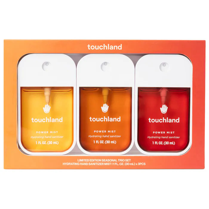 Touch Land  Limited Edition Power Mist Hydrating Hand Sanitizer Seasonal Trio Set