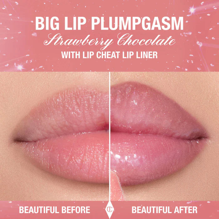 Charlotte Tilbury  Big Lip Plumpgasm Plumping Lip Gloss- STRAWBERRY CHOCOLATE