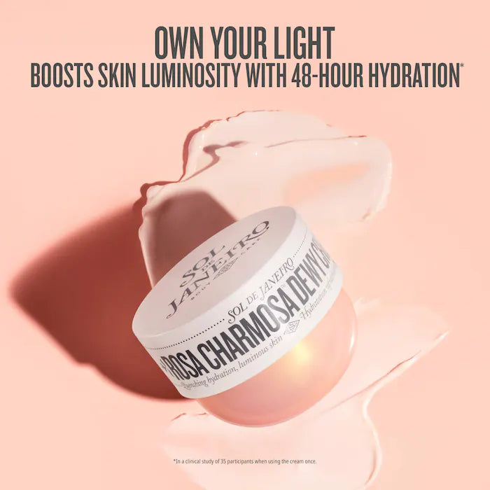 Sol de Janeiro 91  Rosa Charmosa™ Dewy Body Cream with Rosewater + Crystal Peptides-75ML