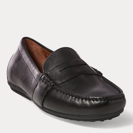 Polo Ralph Lauren Men's Black Leather Reynold Driver Loafers | Polo Ralph Lauren in Lebanon