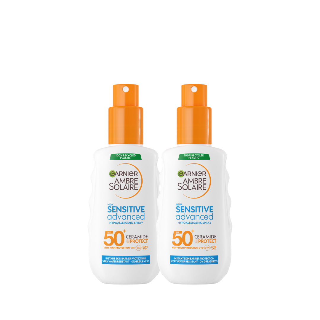 Garnier Ambre Solaire Sensitive Advanced SPF 50+ Sunscreen Duo Bundle At 20% Off
