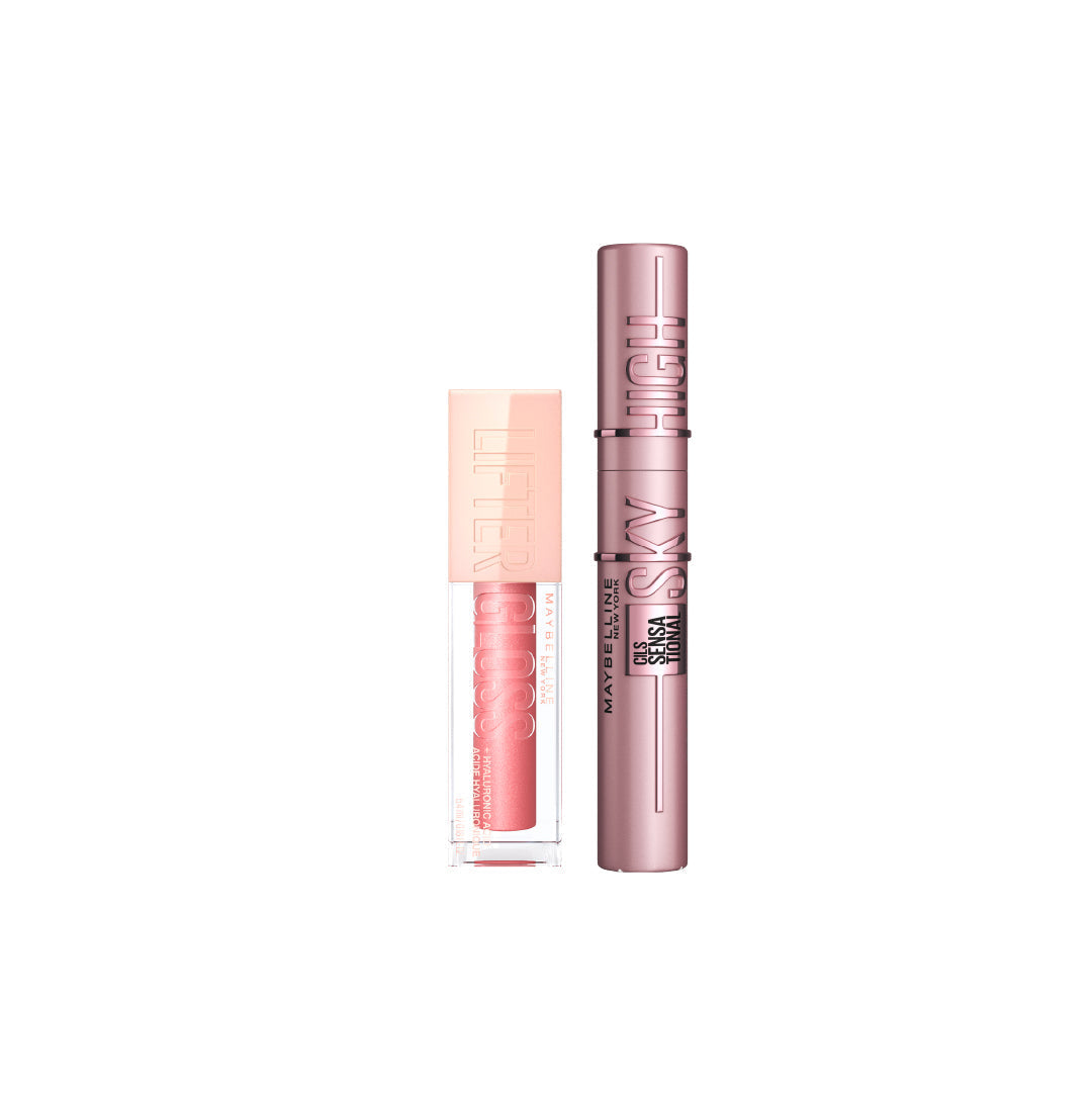 Maybelline Sky High Mascara X Lip Gloss Bundle with 15% OFF - Medaid International