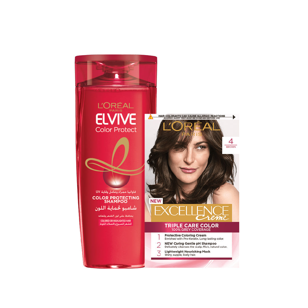 20% OFF Elvive Color Protect Shampoo 400ML + Any Excellence Crème - Medaid