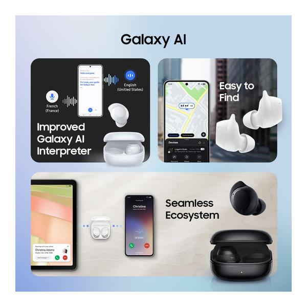 Samsung Galaxy Buds Core, Powered by Galaxy AI, Active Noise Cancellation, Enriched Bass, 3 Mic Clear Sound, Tap Area, IP54, 35hrs Battery