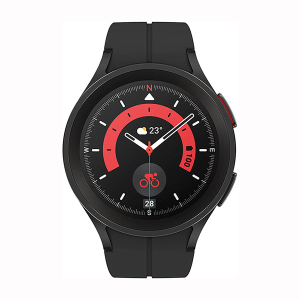 Samsung Galaxy Watch5 Pro 45mm Smartwatch, Body, Health, Fitness & Sleep Tracker, Sapphire Crystal Glass, GPS Route Tracking, Titanium Frame