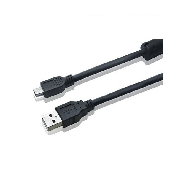 Sanyo CB24 5P USB-A Male To Mini B Charging Cable, 1.5m