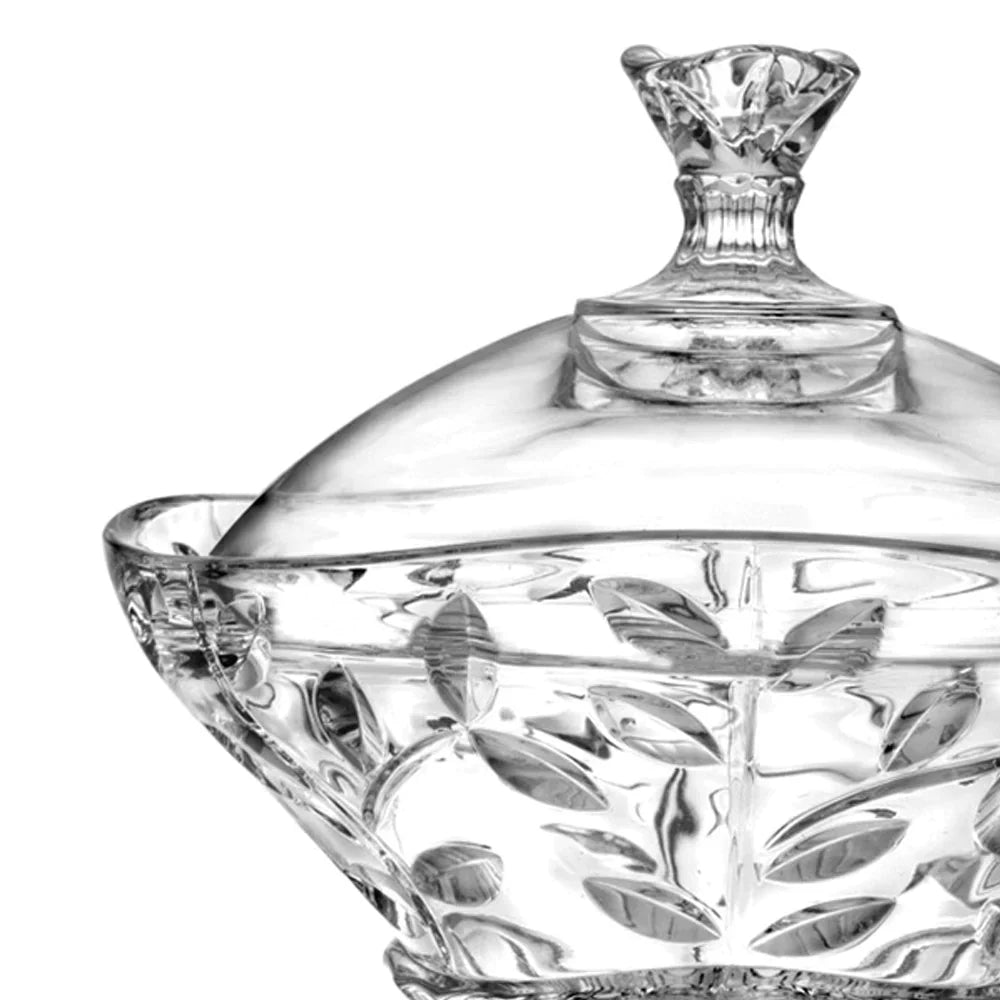 RCR laurus footed candy box (Ø:18cm)