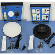 LED Lamp Round Panel Lights for Photography, Home, and Office Lighting with Remote Control Ring Light