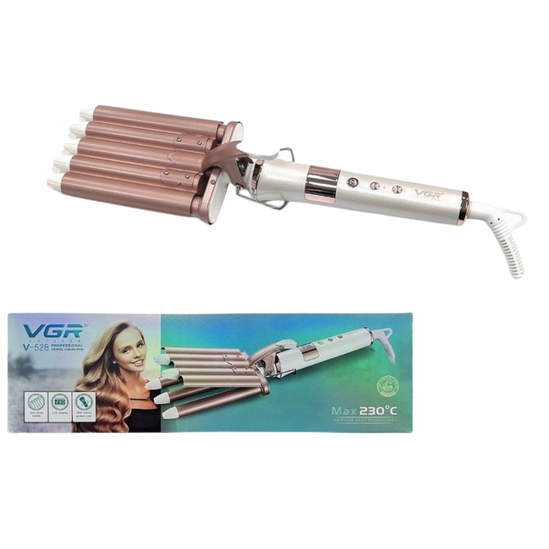 66W 230¬∞C 5 Barrel Hair Curling Iron with LED Display & Adjustable Temperature V528 - Medaid International