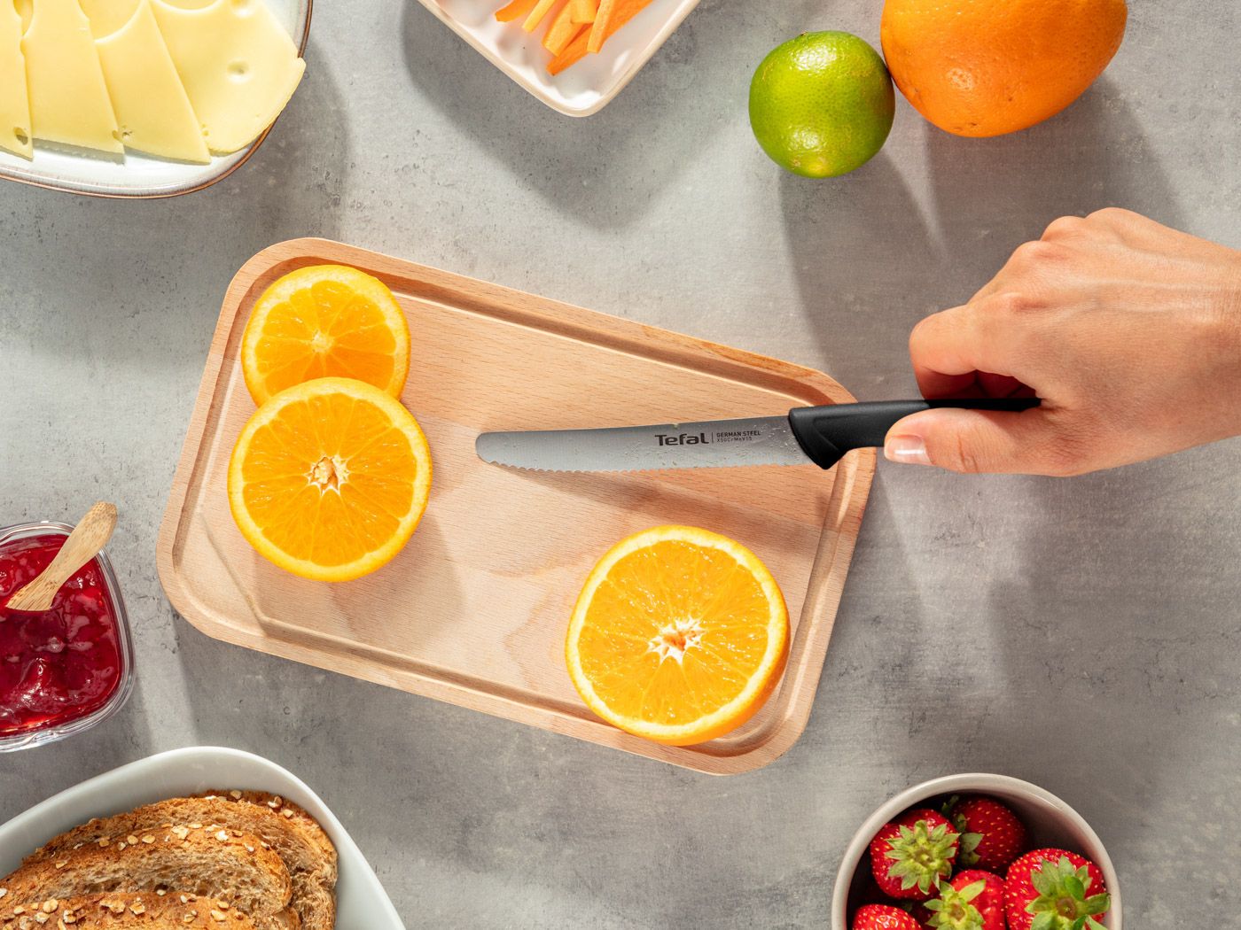 Tefal COLORFOOD knife set 3 pcs. black