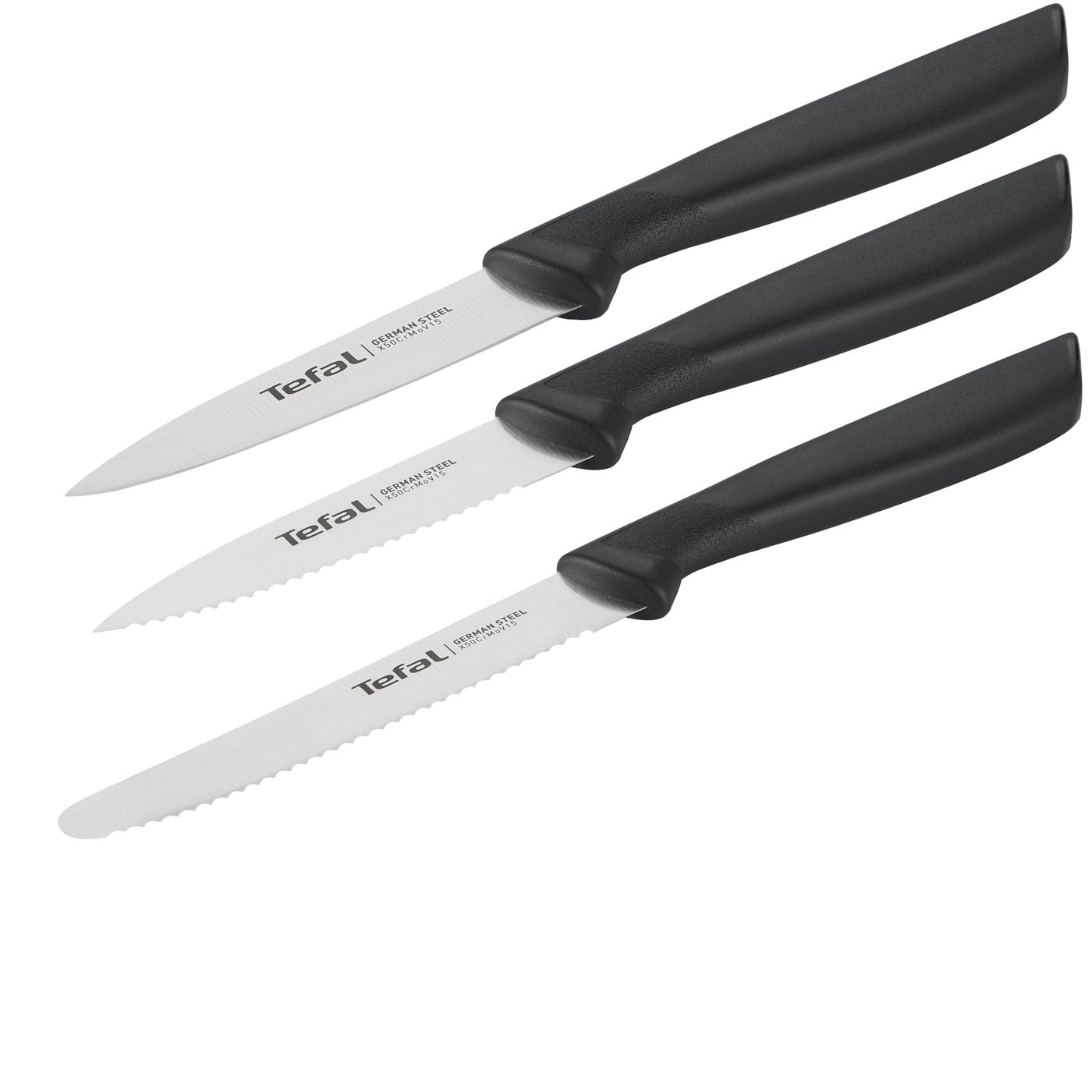 Tefal COLORFOOD knife set 3 pcs. black