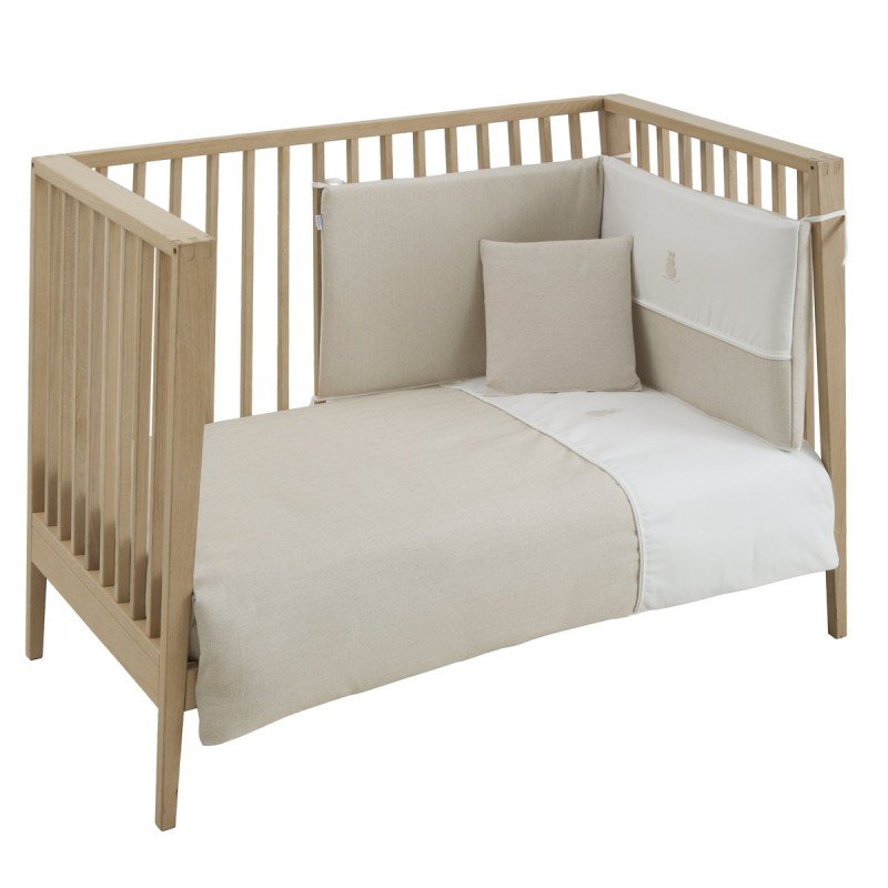 Cambrass Fresco 2-Piece Quilt Cover Cot Set Beige