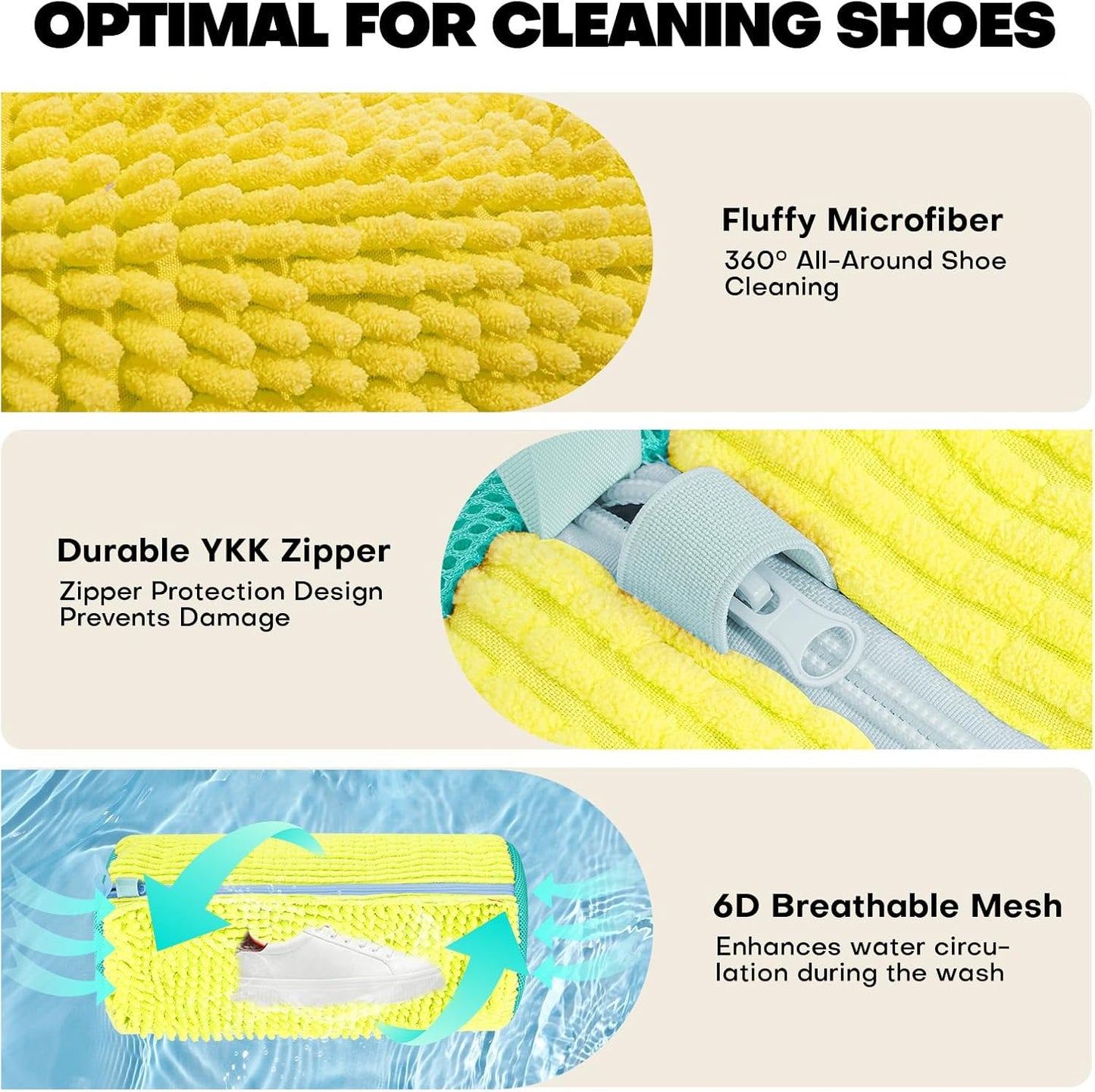 Laundry Shoe Bags – Machine-Washable Sneaker Cleaning Pouches