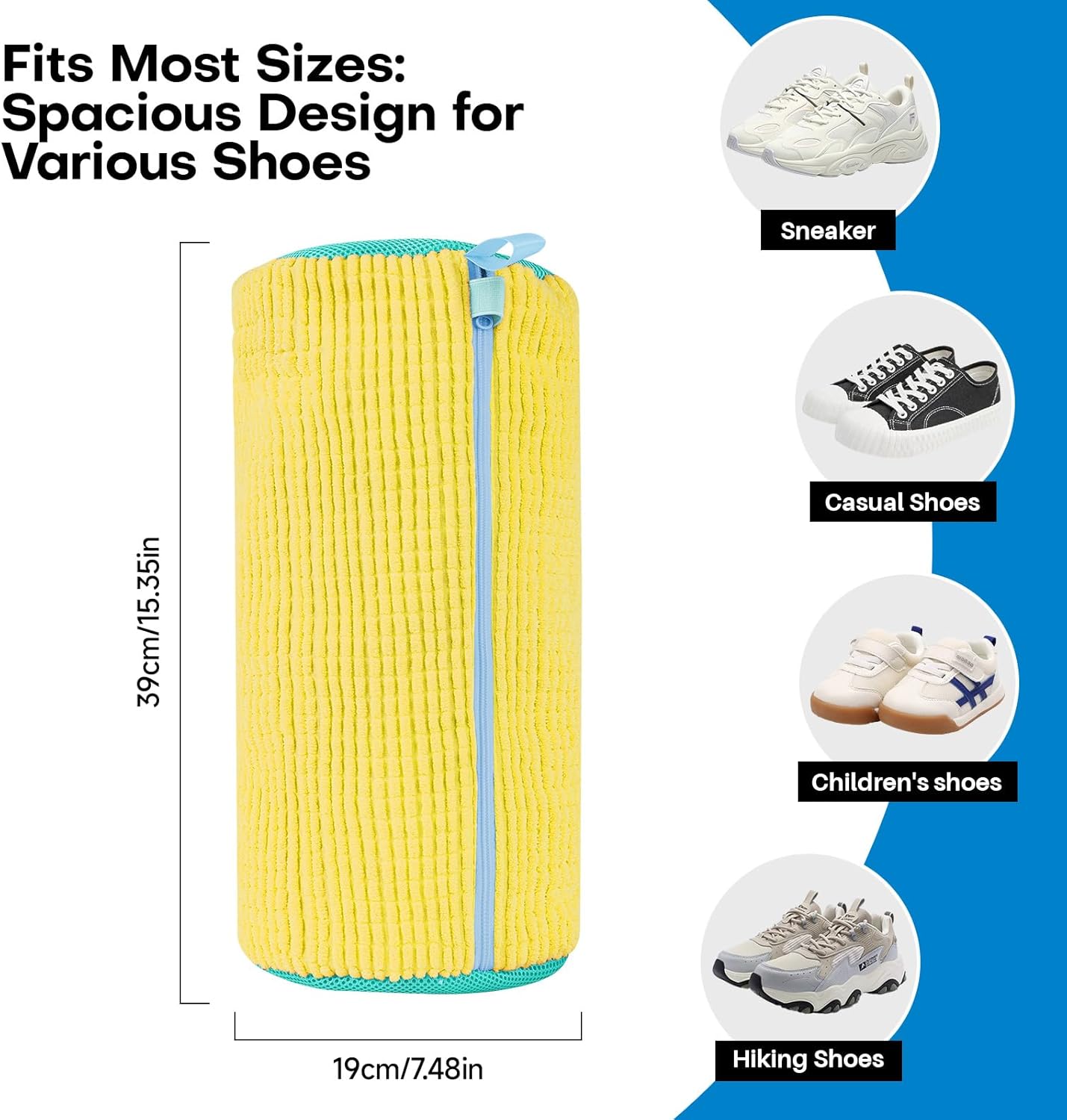 Laundry Shoe Bags – Machine-Washable Sneaker Cleaning Pouches