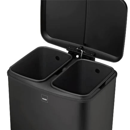 kela Rubbish separator Davino Black - 24 L