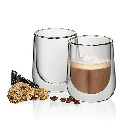Kela Cappuccino Glass Fontana 2pcs
