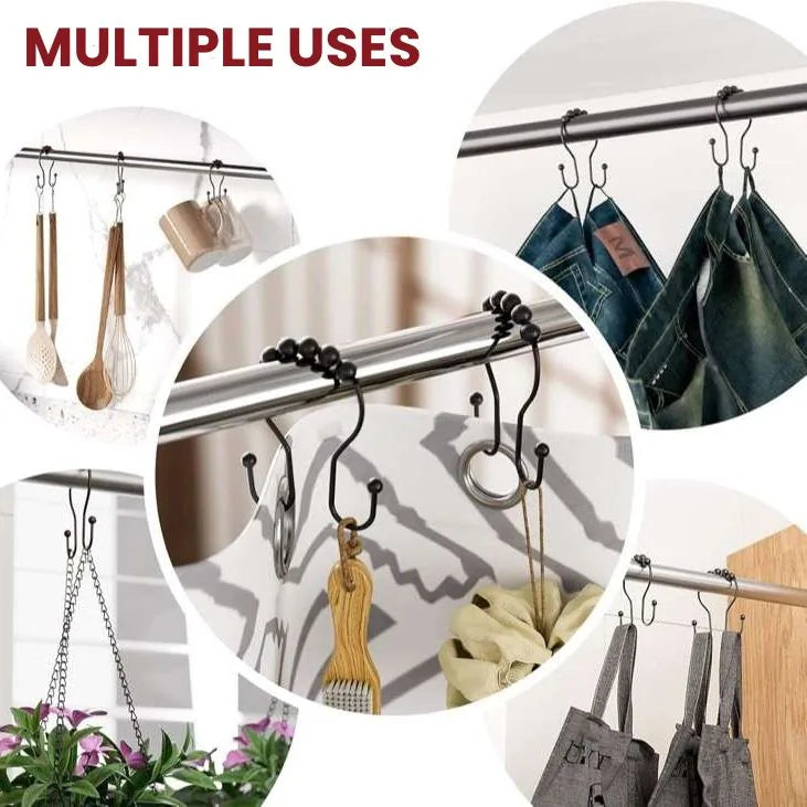 Shower Curtain Hooks (12 Pieces)