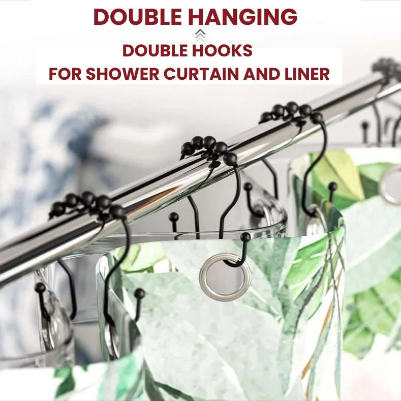 Shower Curtain Hooks (12 Pieces)