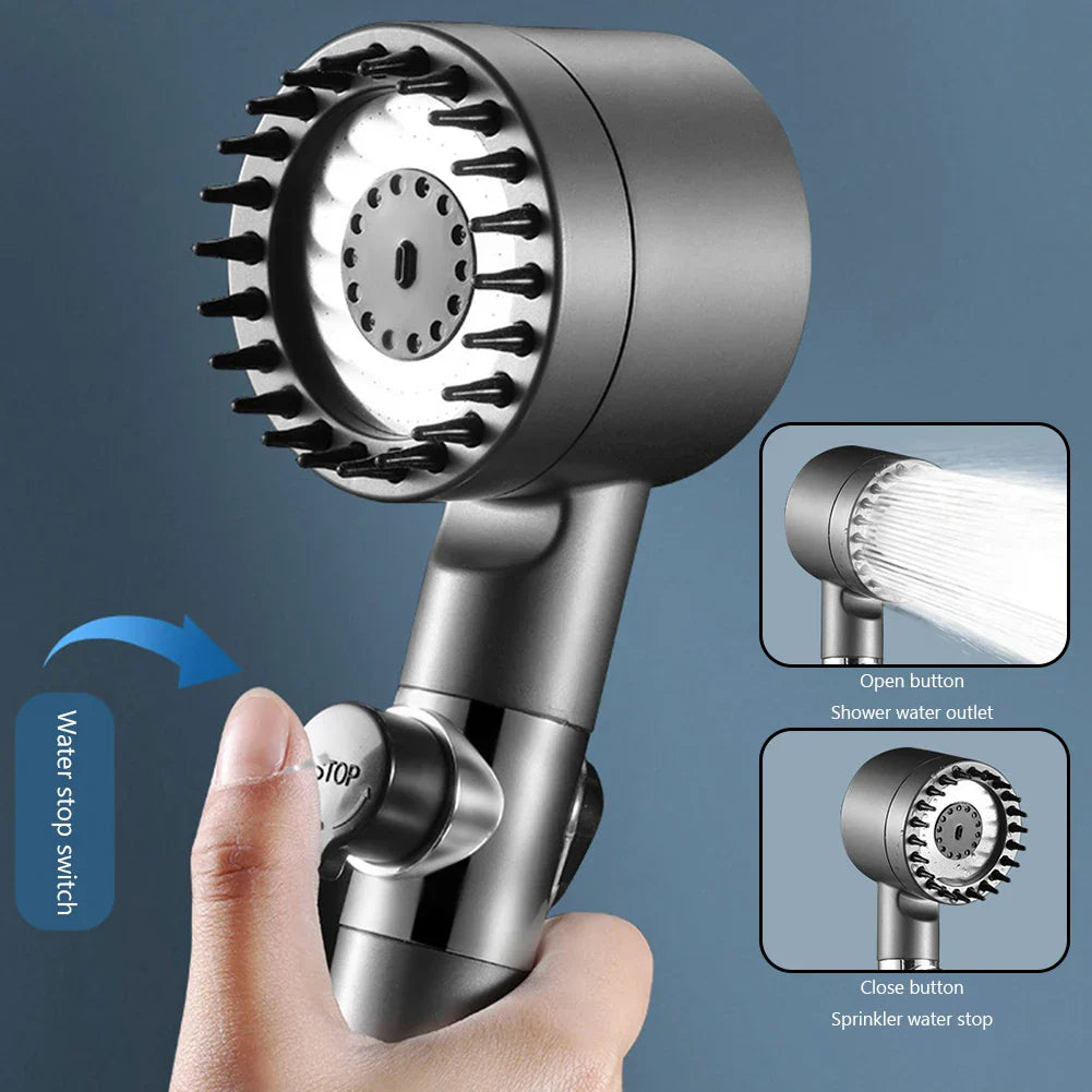 Showery® Turbo Massage Shower Head