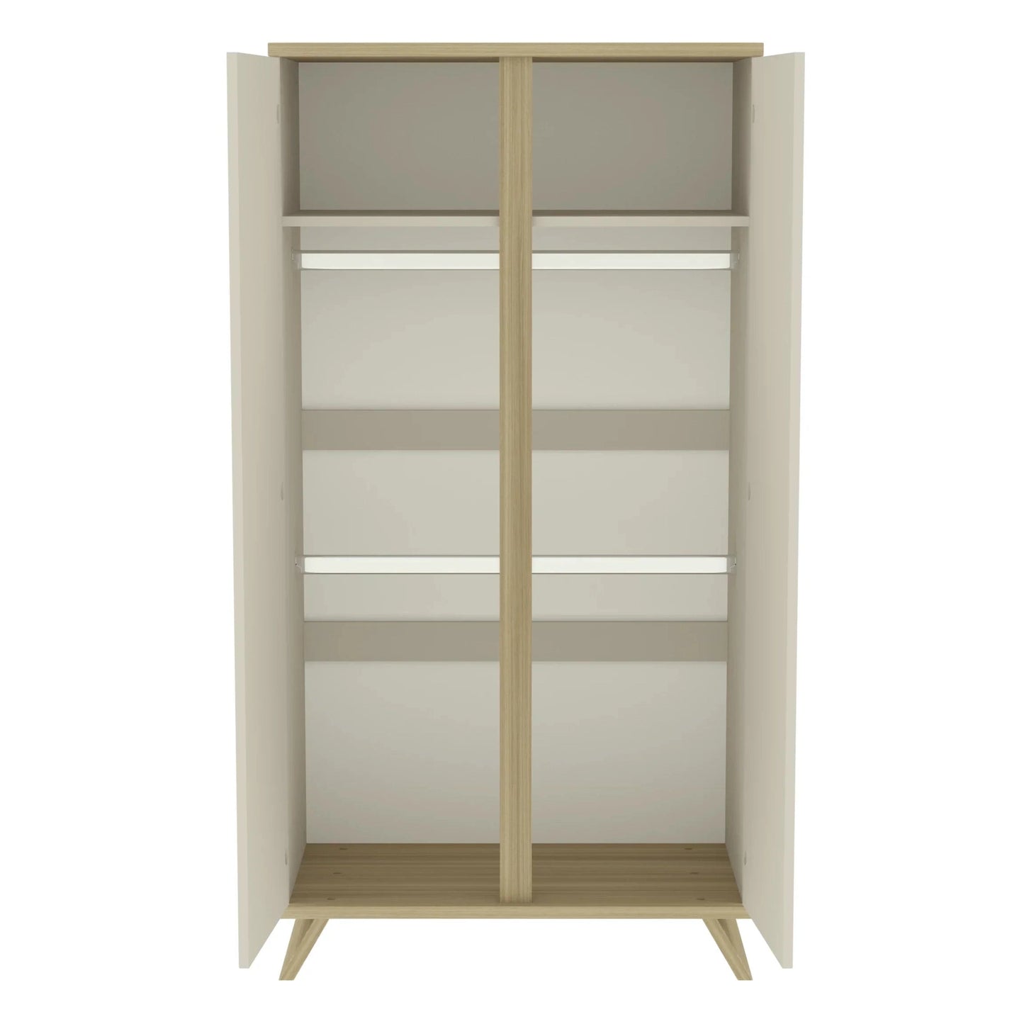 Faktum - Sienna 2 Doors Wardrobe Modern Push Open Doors - Cashmere