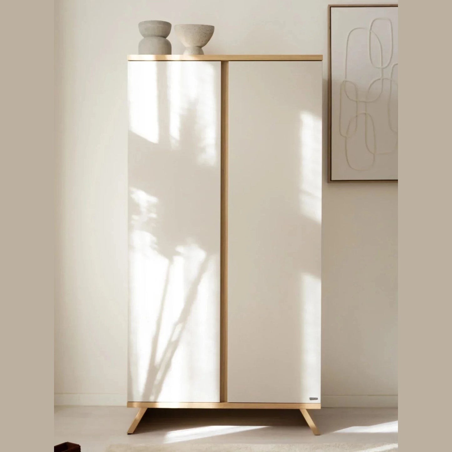 Faktum - Sienna 2 Doors Wardrobe Modern Push Open Doors - Cashmere