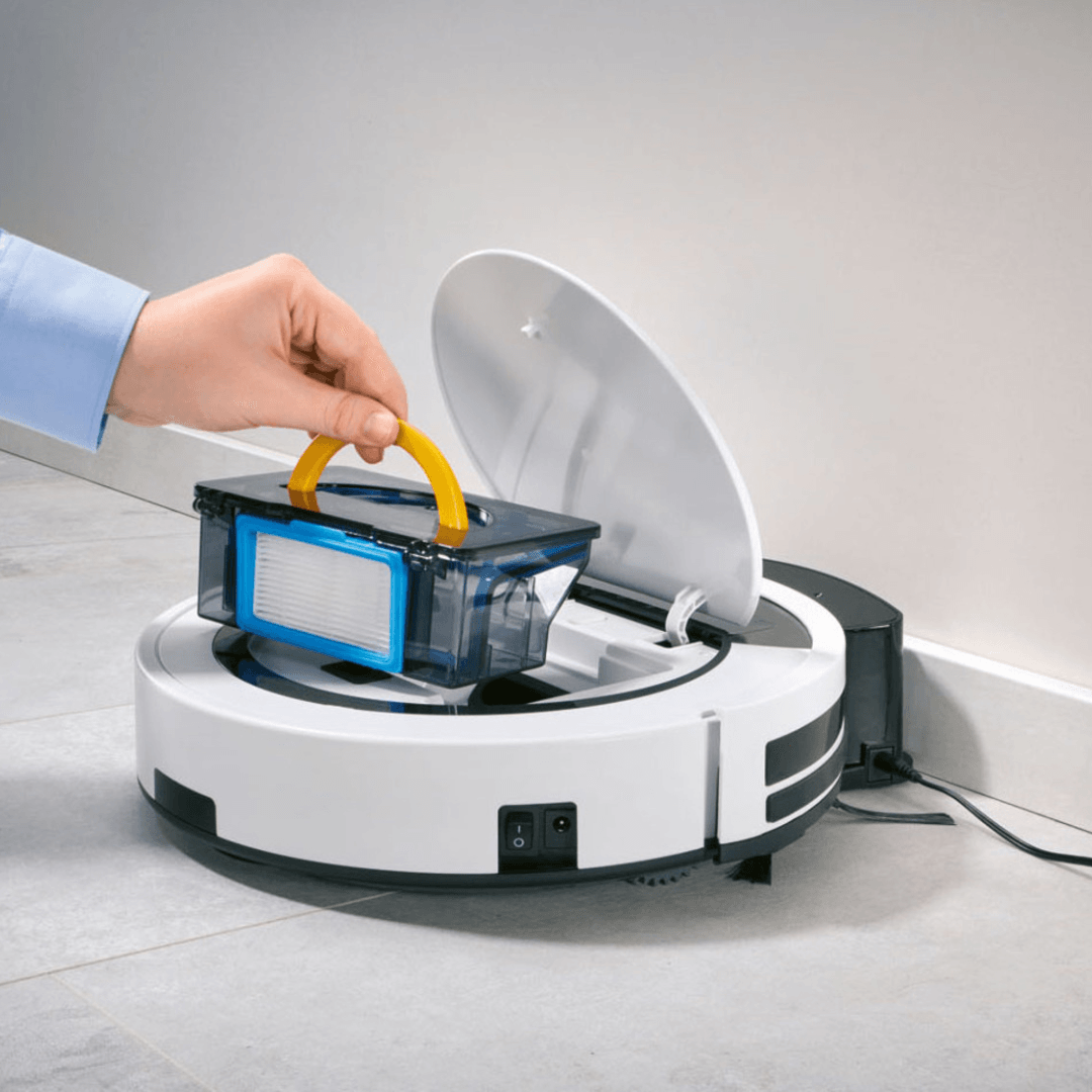 SILVERCREST Robot Vacuum Cleaner, 300 ML Dust Container, 90 Min Autonomy