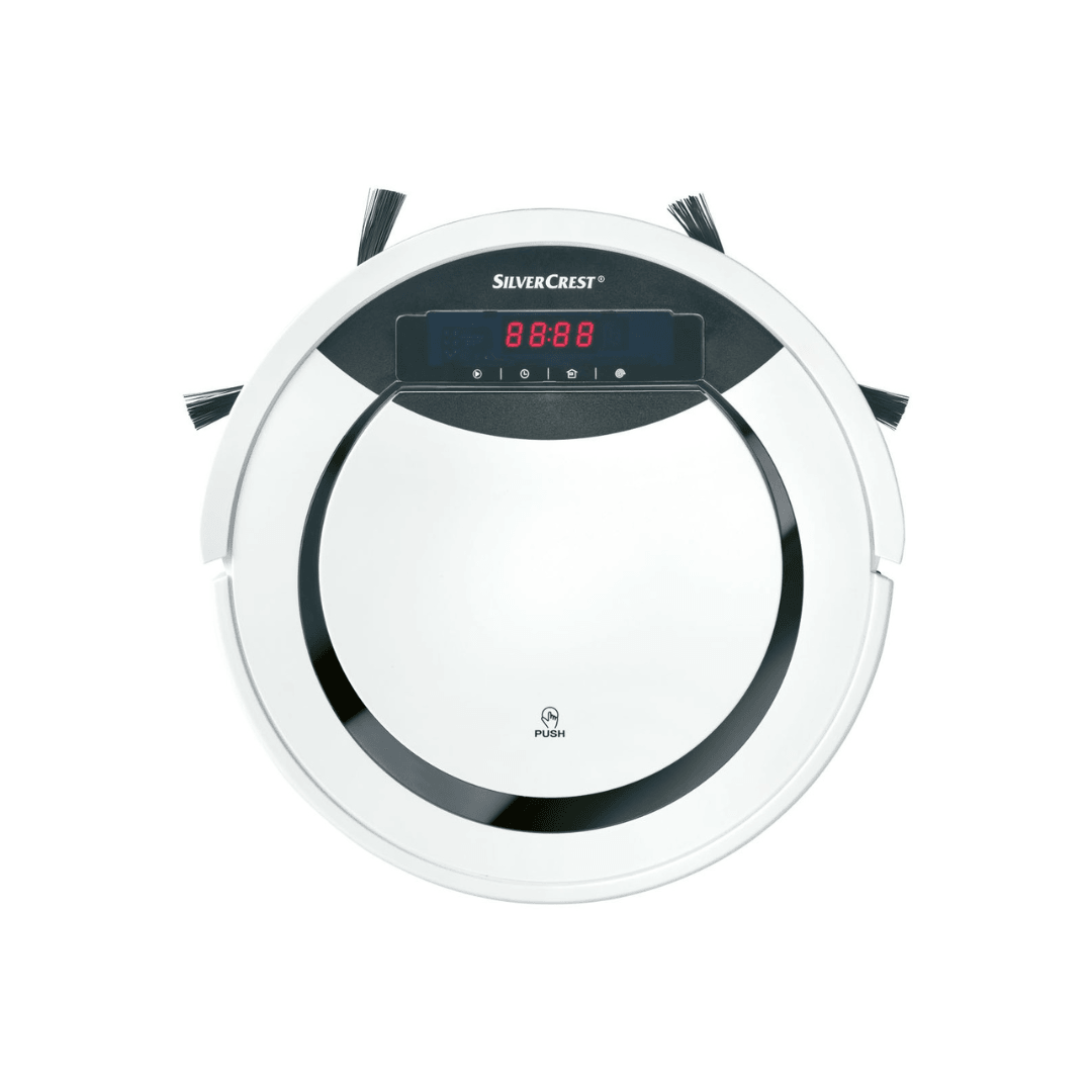 SILVERCREST Robot Vacuum Cleaner, 300 ML Dust Container, 90 Min Autonomy