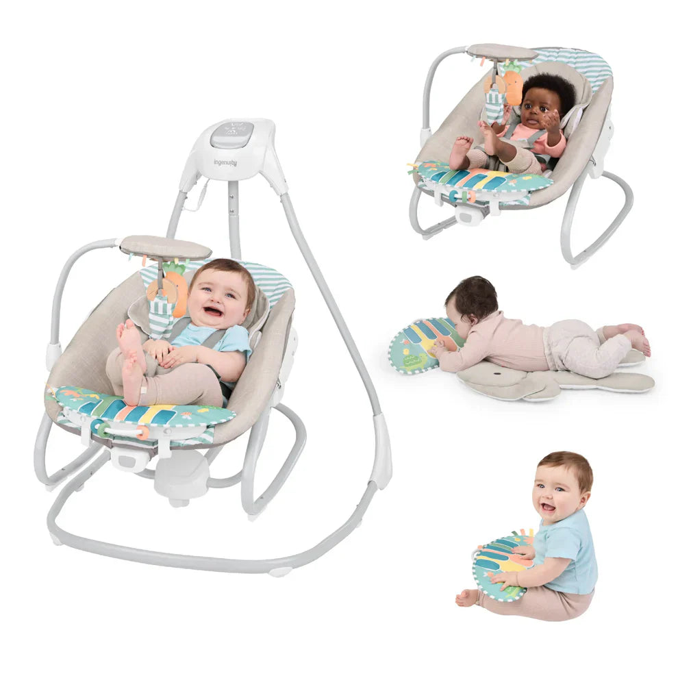 Kids2 - Ingenuity GWM Sc Piano Playtime Swing Rocker - Silver