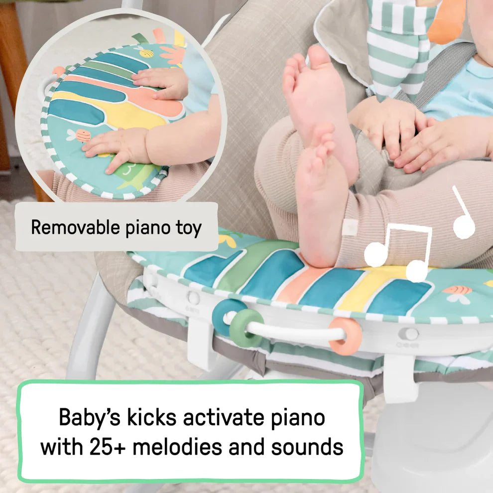 Kids2 - Ingenuity GWM Sc Piano Playtime Swing Rocker - Silver