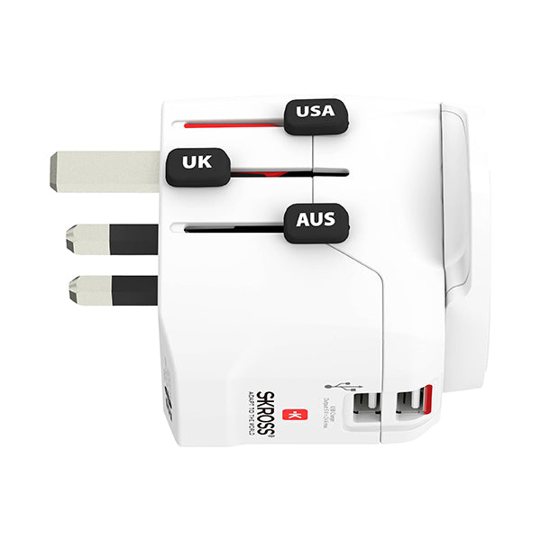 Skross 1302470 Travel adapter Pro Light USB (2xA) -World
