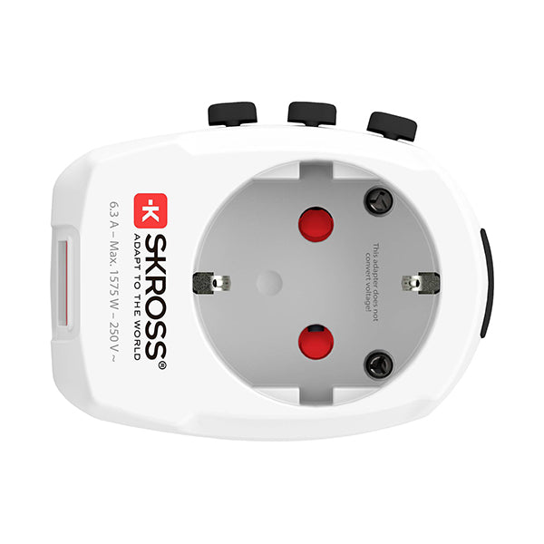 Skross 1302470 Travel adapter Pro Light USB (2xA) -World