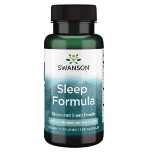Swanson Sleep Formula with L-Theanine and Melatonin, 60 Capsules‏