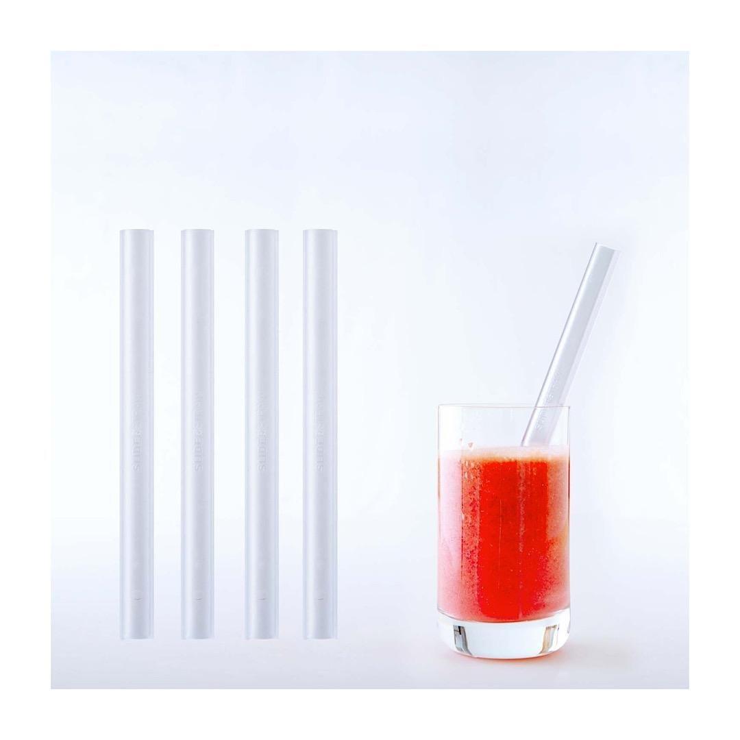 SliderStraw Reusable Straws Set of 4