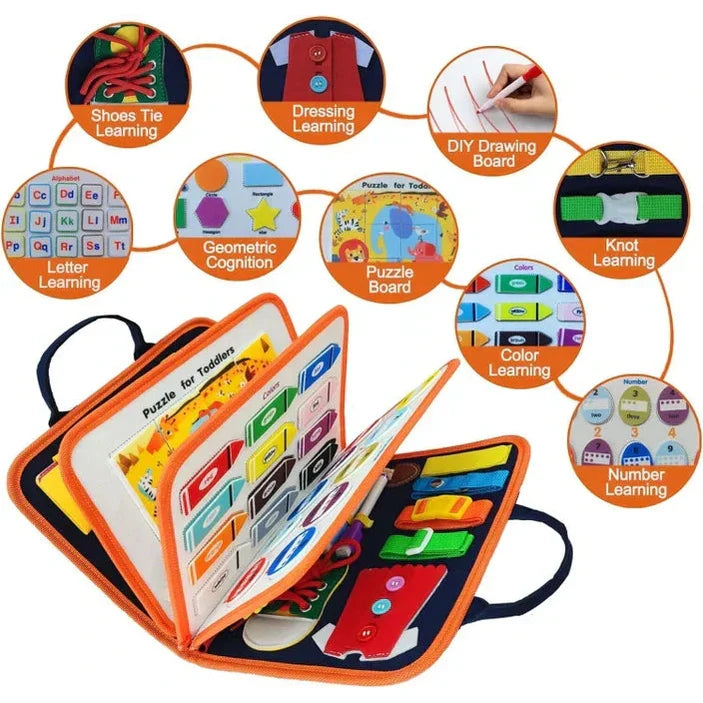 Busy Board Montessori Toys for Toddlers