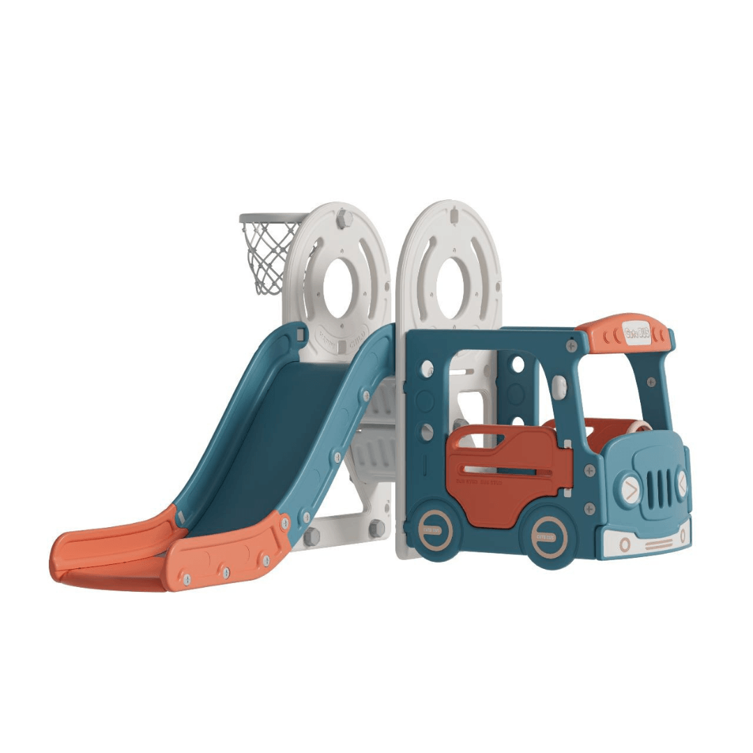 Smile Bus Slide Indoor Outdoor kids Activity Center