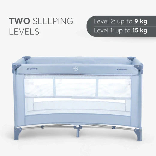 Kikkaboo - Baby Cot 2 Levels - So Gifted - Blue - 2023