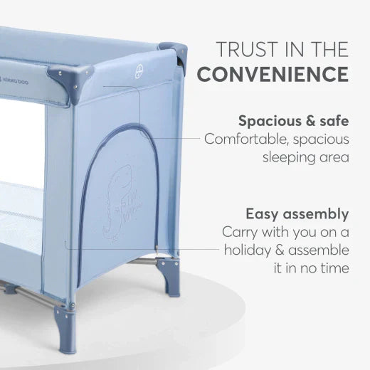Kikkaboo - Baby Cot 2 Levels - So Gifted - Blue - 2023