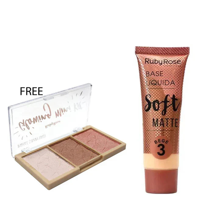 Ruby Rose Soft Matte foundation + Gift 8051 - Medaid International